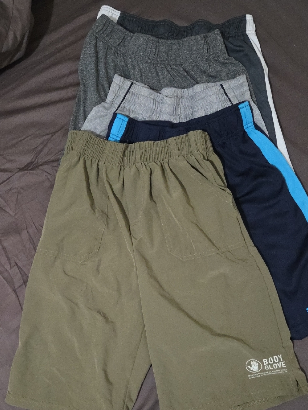 6 Pairs Pull-On Youth Shorts with Logos Size 14/16